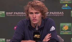 ATP - Indian Wells 2019 - Alexander Zverev, victime d'un virus et éliminé par Struff