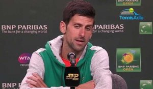 ATP - Indian Wells 2019 - Novak Djokovic, éliminé en simple, s'est "calmé" en double !