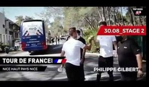 Tour de France 2020 - Blessé au genou, Philippe Gilbert a quitté le Tour de France à Nice !