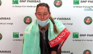 Roland-Garros 2020 - Océane Dodin : "Il aurait pu faire moins 40, je serais quand même venue jouer ! J'étais très heureuse d'être ici"