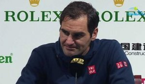 ATP - Shanghai 2019 - Roger Federer's answer to Gerard Piqué, the boss of the new Davis Cup
