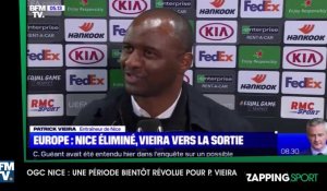 Zap Sport du 4 décembre : Patrick Vieira quitte l'OGC Nice