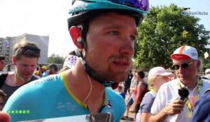 Tour de France 2019 - Magnus Cort Nielsen distraught after the abandonment of his leader Jakob Fuglsang on crash
