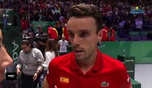 Coupe Davis 2019 - Roberto Bautista Agut gave the first point to Spain in this final against Canada: "It's a special feeling"