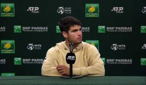 ATP - Indian Wells 2023 - Carlos Alcaraz : "If I had to make a choice between being N°1 or winning a Major, it’s tough to pick one, but I would say right now to win a major"
