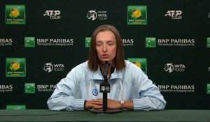 WTA - Indian Wells 2023 - Iga Swiatek : "It's always been easy for me to cut social media when I needed a little time. But there are times when it gets to me a little"