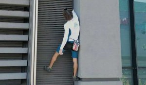 "La victoire ou la mort": le Français Titouan Leduc escalade la plus haute tour de l'UE