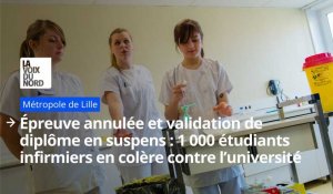 Après l'annulation d'une épreuve, plus de mille étudiants des IFSI du Grand Lille en colère