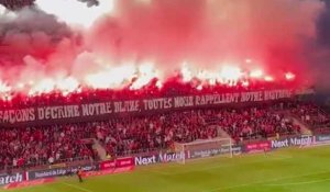 Standard-RAAL : Ambiance dans les tribunes de Sclessin pour les 30 ans des Ultras Inferno