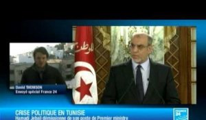 Le Premier ministre tunisien Hamadi Jebali démissionne