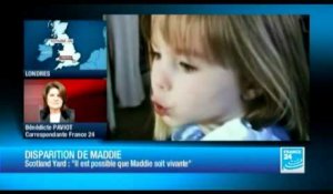 Disparition Maddie: la police britannique "croit" qu'elle peut être en vie