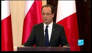 Intervention de François Hollande sur le conflit à Gaza