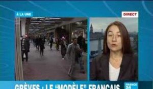 Grève: le "modèle" français
