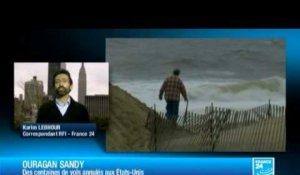 New York et la côte est se préparent à affronter l'ouragan Sandy
