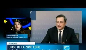 Crise de la zone Euro: M.Draghi met la pression sur les dirigeants européens