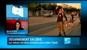 Désarmement en Libye: les milices ont 2 semaines pour quitter Tripoli