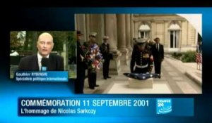 Attentats du 11 septembre : Hommage de Nicolas Sarkozy lors de la commémoration
