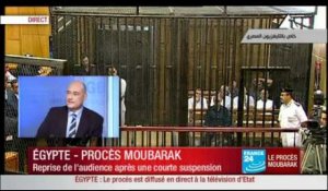 Egypte : Reprise du procès d'Hosni Moubarak