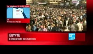 Egypte : L'inquiétudes des Cairotes
