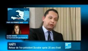 Haïti : Jean-Claude Duvalier de retour à Port-au-Prince après 25 ans d'exil