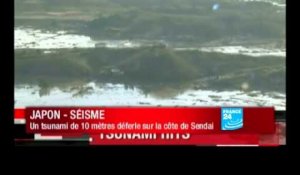 Japon : Un tsunami de 10m sur la côte de Sendai