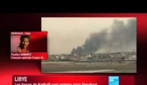 LIBYE : "On a vu des avions de chasse dans le ciel de Benghazi" (19/03/11)