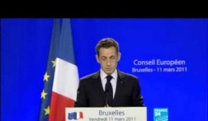 Nicolas Sarkozy au Conseil de l'Europe sur les frappes aériennes