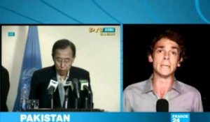 A Islamabad, Ban Ki-moon exprime "la compassion et la solidarité" des Nations unies