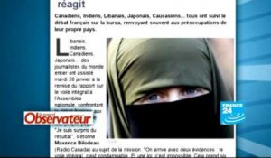 Burqa : l'attitude française critiquée à l'étranger