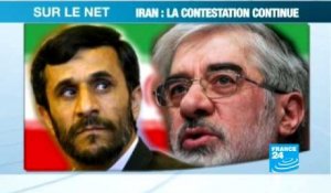 La protestation iranienne continue sur la Toile