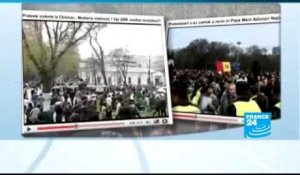 Manifestations anti-communistes sur la toile moldave