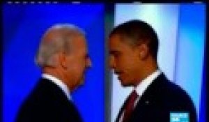 Apparition surprise d'Obama avec Joe Biden
