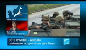 Côte d'Ivoire : l'ambassadeur du Japon secouru par la France