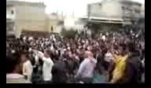 Vidéo amateur : des manifestations en Syrie