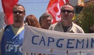 Les salariés de Capgemini Sogeti en colère (Montpellier)