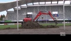 La pelouse du stade de rugby de Montpellier réhabilitée