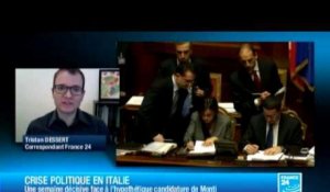 Italie : une semaine décisive face à l'hypothétique candidature de Monti