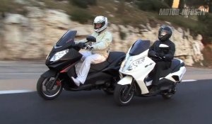 Video Blacksat &amp; WhiteSat : les versions musclées du Peugeot Satelis 125 !