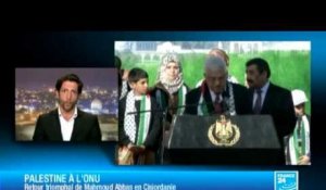 Mahmoud Abbas accueilli en héros à son retour de l'ONU