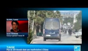 En Tunisie, des centaines de blessés dans des affrontements à Siliana