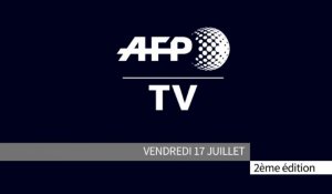 AFP - Le JT, 2ème édition du vendredi 17 juillet. Durée: 01:59