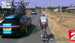 Tour de France - La terrible chute de Jean-Christophe Péraud lors de la 13ème étape - Vendredi 17 juillet 2015