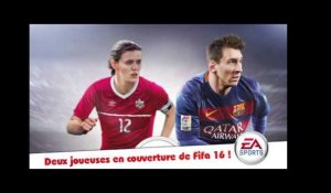 Deux joueuses en couverture de FIFA 16 avec Lionel Messi !