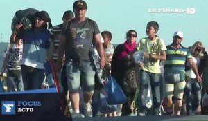 Des milliers de migrants traversent la Macédoine pour rejoindre la Serbie