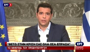 Grèce: Tsipras annonce sa démission et appelle à des élections