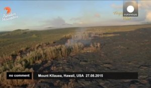 Hawaï : écoulement spectaculaire de lave