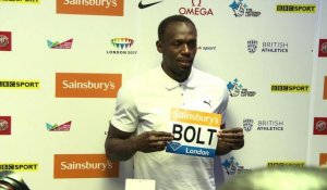 Athlétisme: Usain Bolt à Londres