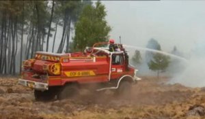 L'incendie en Gironde à travers nos télés, en 42 secondes
