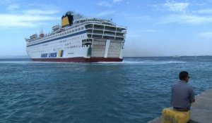 Kos: un ferry destiné à prendre en charge les réfugiés syriens