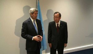 En marge de la COP21, entretien Kerry/Ban sur la Syrie